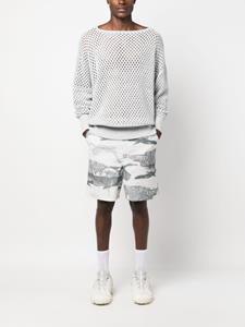henrikvibskov Henrik Vibskov Bermuda shorts met print - Beige