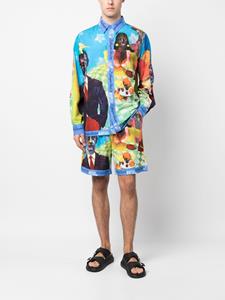 KidSuper Shorts met grafische print - Blauw