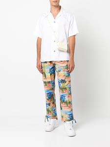 lesbenjamins Les Benjamins Broek met grafische print - Blauw