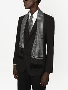 Dolce & Gabbana Sjaal met geometrische print - Zwart