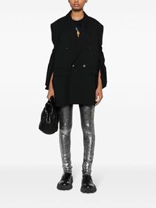 Junya Watanabe metallic-effect high-waist leggings - Zilver