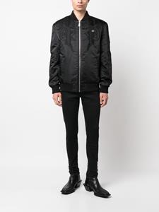 philippplein Philipp Plein Bomberjack met geborduurd logo - Zwart