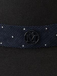 maisonmichel Maison Michel Virginie vilten fedora hoed - Grijs