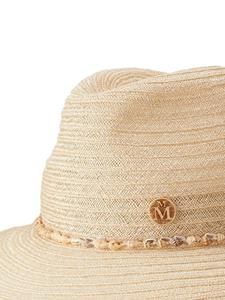 maisonmichel Maison Michel Fedora strohoed - Beige