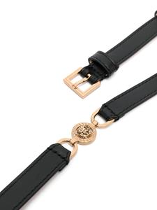 Versace Medusa leren riem - Zwart