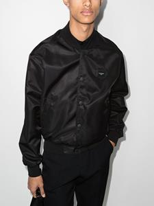 dolce&gabbana Dolce & Gabbana Bomberjack met logoplakkaat - Zwart