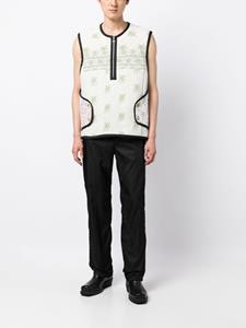 marineserre Marine Serre Bodywarmer met bloemenprint - Wit