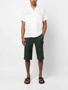 Kiton Linnen bermuda shorts - Groen
