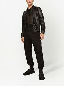 dolce&gabbana Dolce & Gabbana Bomberjack met logopatch - Zwart