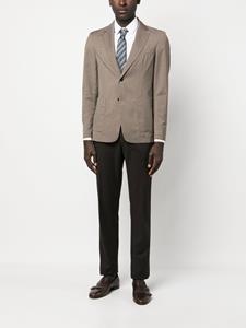 Barena Blazer met enkele rij knopen - Bruin