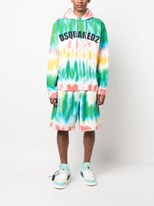 DSQUARED2 Trainingsshorts met tie-dye print - Groen