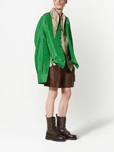 valentinogaravani Valentino Garavani Geplooide shorts - Bruin
