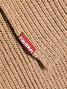 DSQUARED2 Wollen sjaal en muts - Beige