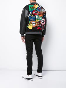 Haculla Lost breed bomberjack met logopatch - Zwart