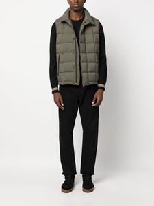 Kiton Gewatteerde bodywarmer - Groen