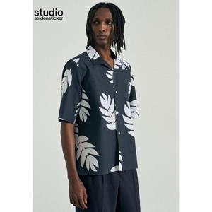 studio seidensticker Businesshemd "Studio", Regular Kurzarm Reverskragen Druck