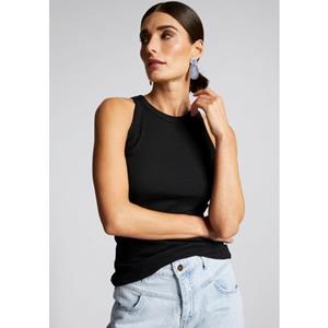 Rich & Royal Geribde tanktop in ribstructuur