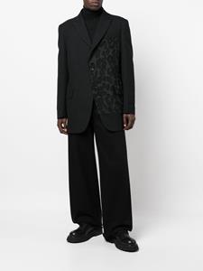 yohjiyamamoto Yohji Yamamoto Blazer met enkele rij knopen - Zwart