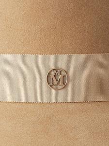 maisonmichel Maison Michel Fedora hoed van vilt - Beige