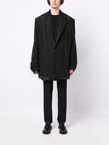 Nicolas Andreas Taralis Omkeerbare blazer - Zwart