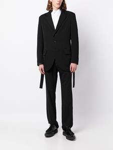 yohjiyamamoto Yohji Yamamoto Blazer met enkele rij knopen - Zwart