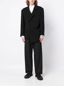 yohjiyamamoto Yohji Yamamoto Blazer met dubbele rij knopen - Zwart