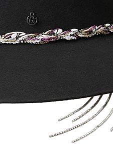 maisonmichel Maison Michel Rico vilten fedora hoed - Grijs