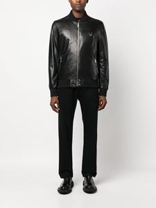 philippplein Philipp Plein Leren bomberjack - Zwart