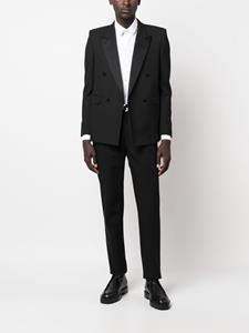 alexandermcqueen Alexander McQueen Pantalon met toelopende pijpen - Zwart