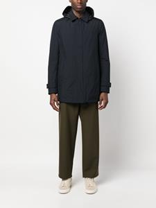 Herno Regenjas met logoprint - Blauw