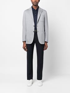 Canali Geruite blazer - Blauw