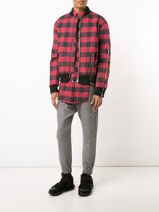 mostlyheardrarelyseen Mostly Heard Rarely Seen plaid bomber jacket - Rood