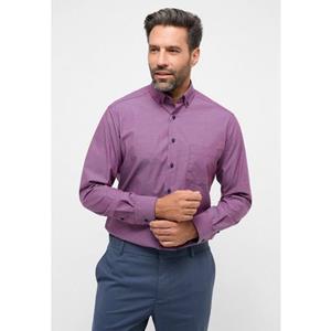 Eterna Karohemd Modern Fit leicht tailliert bügelfrei Button-Down-Kragen
