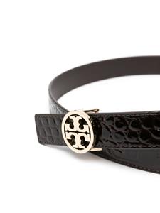 toryburch Tory Burch Miller riem met krokodillen-reliëf - Bruin