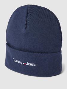 Tommy Jeans Beanie met labelstitching, model 'SPORT'