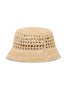 Prada Raffia vissershoed - Beige