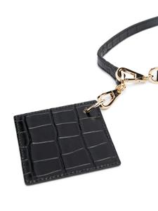 toryburch Tory Burch Gespriem met krokodillen-reliëf - Zwart