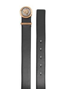 Versace La Medusa Greca leren riem - Zwart