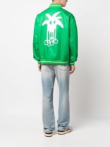 palmangels Palm Angels Bomberjack met grafische print - Groen