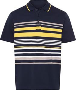 Your Look... for less! Heren Poloshirt marine/zonnegeel bedrukt Größe