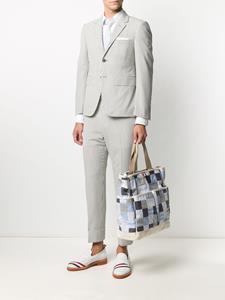 Thom Browne Gestreepte blazer - Grijs