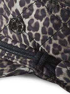 maisonmichel Maison Michel Vissershoed met luipaardprint - Bruin