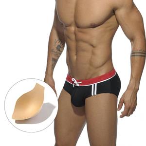 SDS003 Men's Sexy Solid Sports Triangle Swimsuit Beach Triangle Men