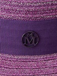 maisonmichel Maison Michel Fedora hoed - Paars