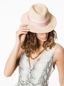 maisonmichel Maison Michel André stro fedora hoed - Beige