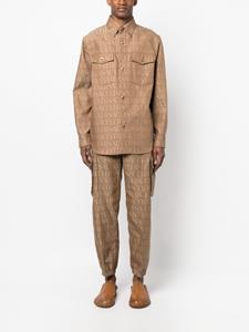 Versace Versace Allover cargo broek - Bruin