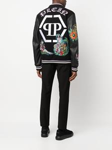 philippplein Philipp Plein Verfraaid bomberjack - Zwart