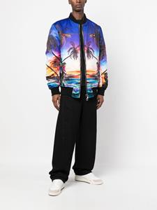philippplein Philipp Plein Bomberjack met print - Blauw