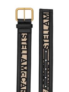 stellamccartney Stella McCartney Riem met geborduurd logo - Zwart