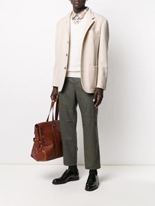 brunellocucinelli Brunello Cucinelli Blazer met enkele rij knopen - Beige